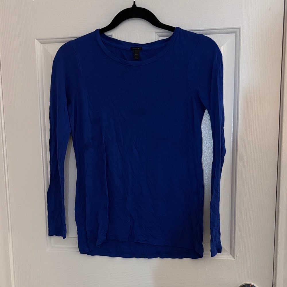 J. Crew XXS Royal Blue Crewneck Tee